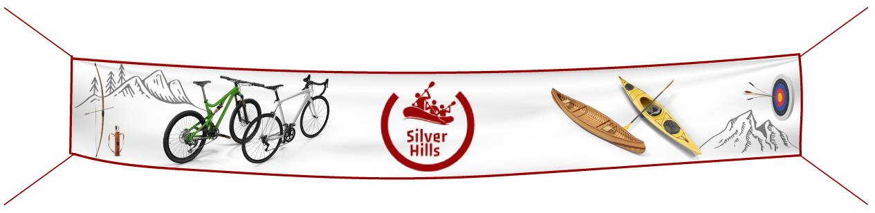 Silver Hills banner with different activites